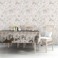 Brown Hawaii Tiare and Shell Lei Tablecloth Hawaiian Palaka Luxury Vibes - Polynesian Pride