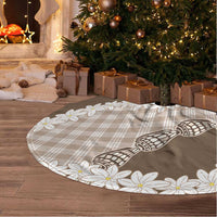 Brown Hawaii Tiare and Shell Lei Tree Skirt Hawaiian Palaka Luxury Vibes - Polynesian Pride