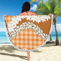 Orange Hawaii Tiare and Shell Lei Beach Blanket Hawaiian Palaka Luxury Vibes LT14 - Polynesian Pride