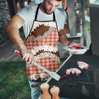 Red Hawaii Tiare and Shell Lei Apron Hawaiian Palaka Luxury Vibes - Polynesian Pride