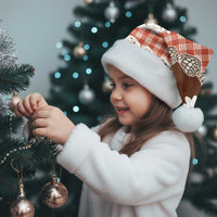 Red Hawaii Tiare and Shell Lei Christmas Santa Hat Hawaiian Palaka Luxury Vibes - Polynesian Pride