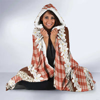 Red Hawaii Tiare and Shell Lei Hooded Blanket Hawaiian Palaka Luxury Vibes LT14 - Polynesian Pride