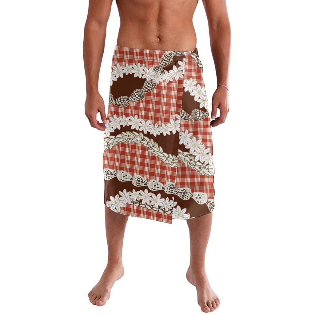 Red Hawaii Tiare and Shell Lei Lavalava Hawaiian Palaka Luxury Vibes - Polynesian Pride