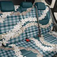 Dark Cyan Hawaii Tiare and Shell Lei Back Car Seat Cover Hawaiian Palaka Luxury Vibes LT14 - Polynesian Pride
