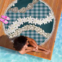 Dark Cyan Hawaii Tiare and Shell Lei Beach Blanket Hawaiian Palaka Luxury Vibes LT14 - Polynesian Pride