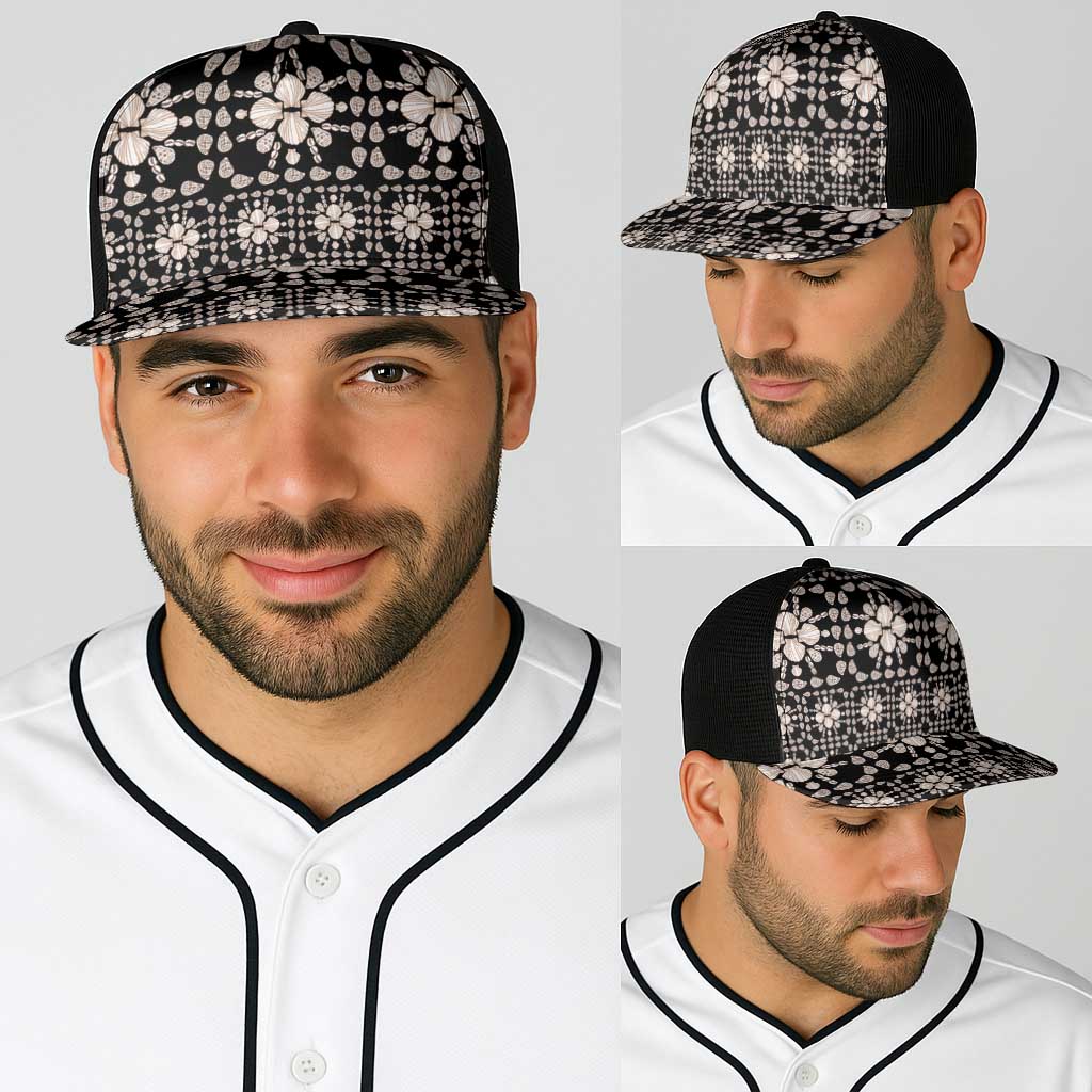 Aloha Hawaii Shell Quilt Baseball Net Cap Seamless Style LT14 - Polynesian Pride