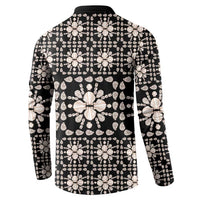 Aloha Hawaii Shell Quilt Button Sweatshirt Seamless Style - Polynesian Pride