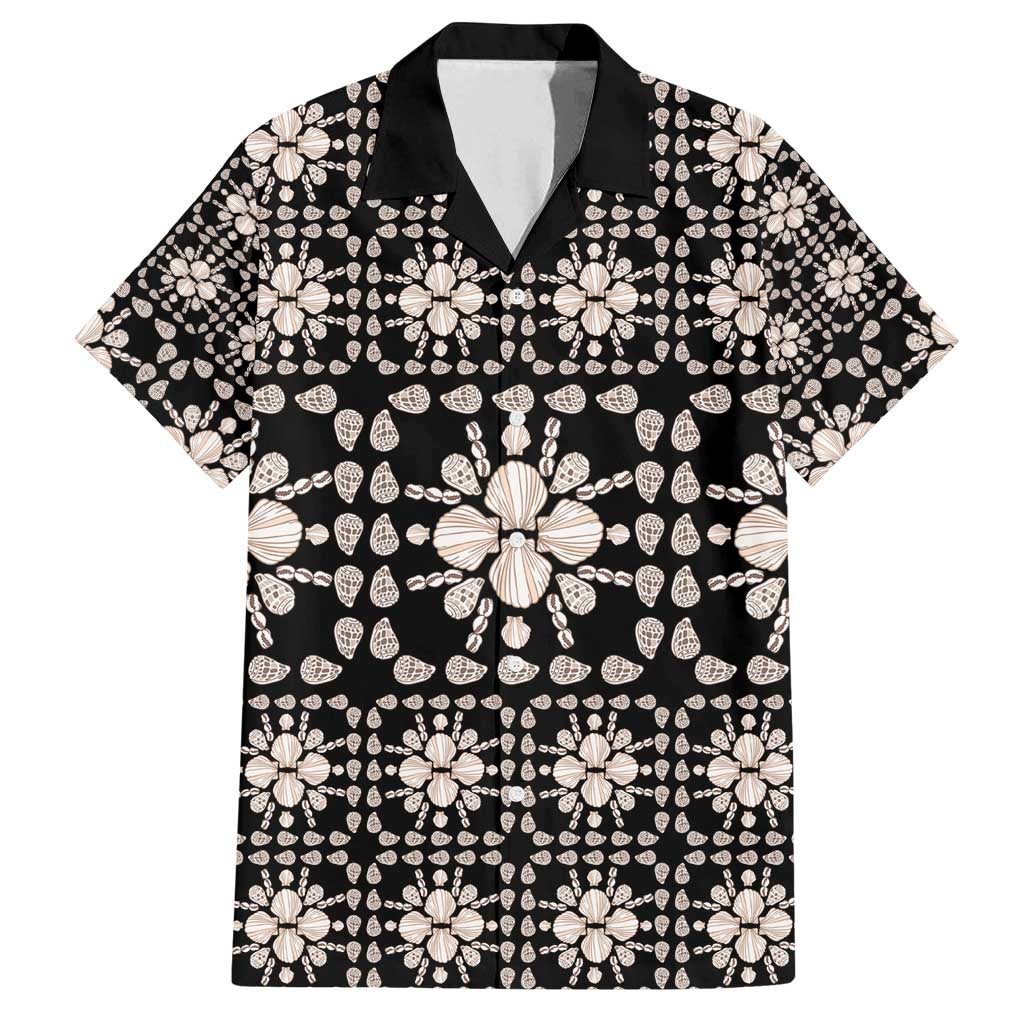 Aloha Hawaii Shell Quilt Family Matching Off Shoulder Maxi Dress and Hawaiian Shirt Seamless Style - Polynesian Pride