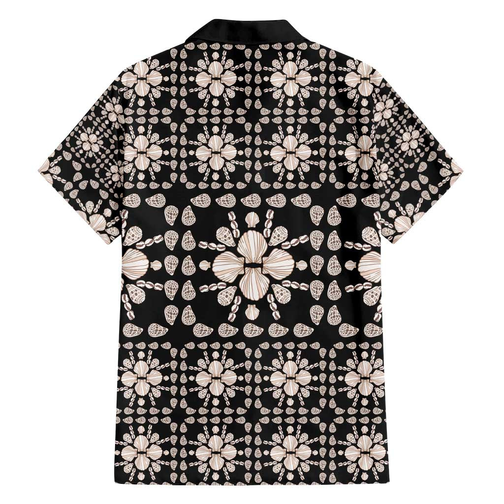 Aloha Hawaii Shell Quilt Family Matching Off Shoulder Short Dress and Hawaiian Shirt Seamless Style - Polynesian Pride