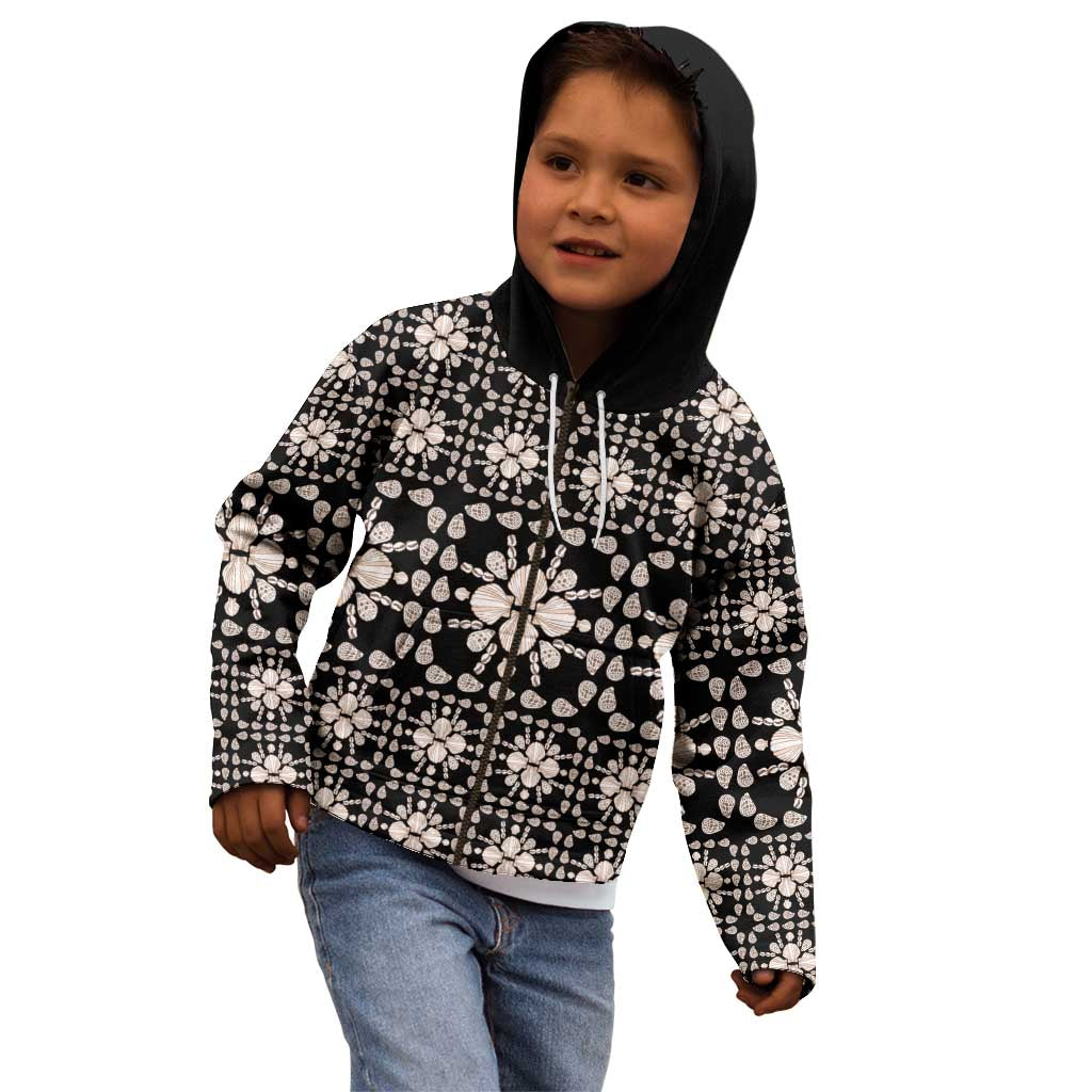 Aloha Hawaii Shell Quilt Kid Hoodie Seamless Style - Polynesian Pride