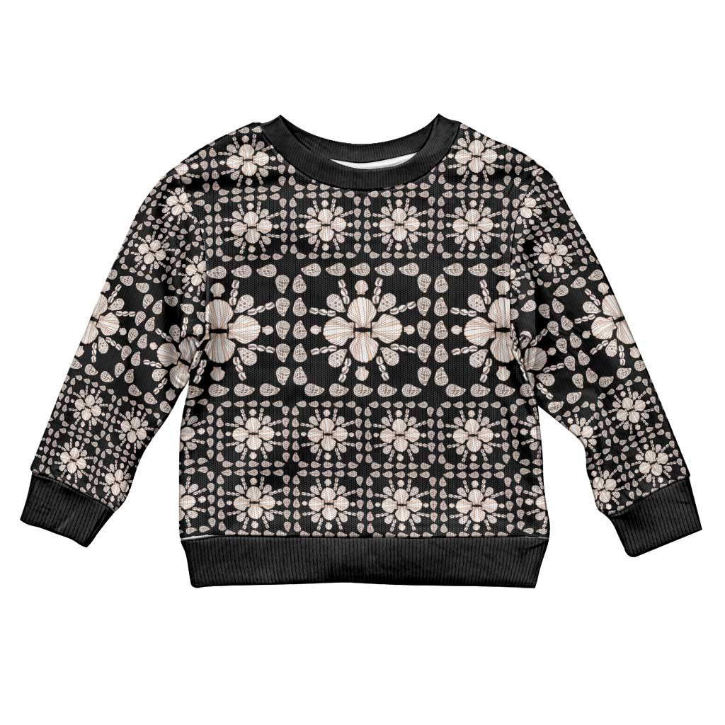 Aloha Hawaii Shell Quilt Kid Ugly Christmas Sweater Seamless Style - Polynesian Pride