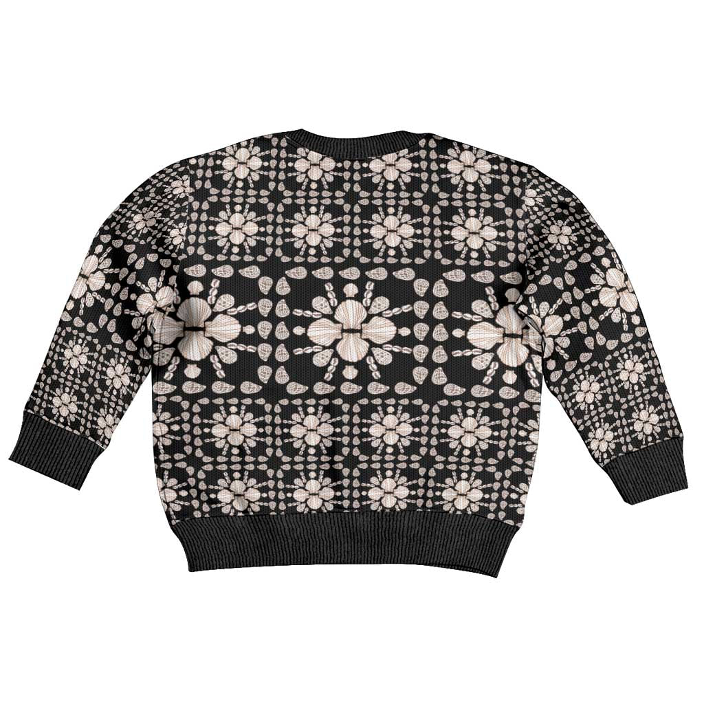 Aloha Hawaii Shell Quilt Kid Ugly Christmas Sweater Seamless Style - Polynesian Pride