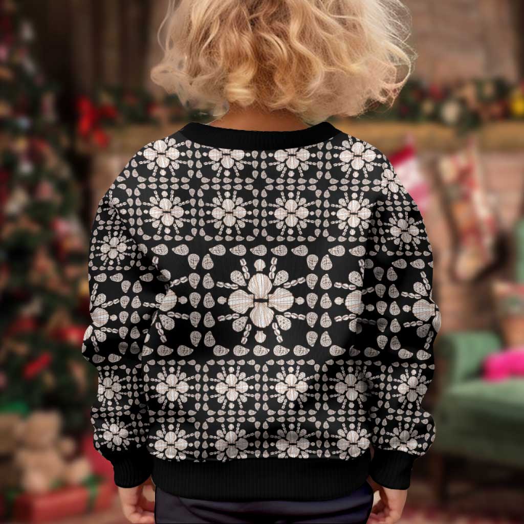 Aloha Hawaii Shell Quilt Kid Ugly Christmas Sweater Seamless Style - Polynesian Pride