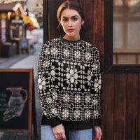 Aloha Hawaii Shell Quilt Ugly Christmas Sweater Seamless Style - Polynesian Pride