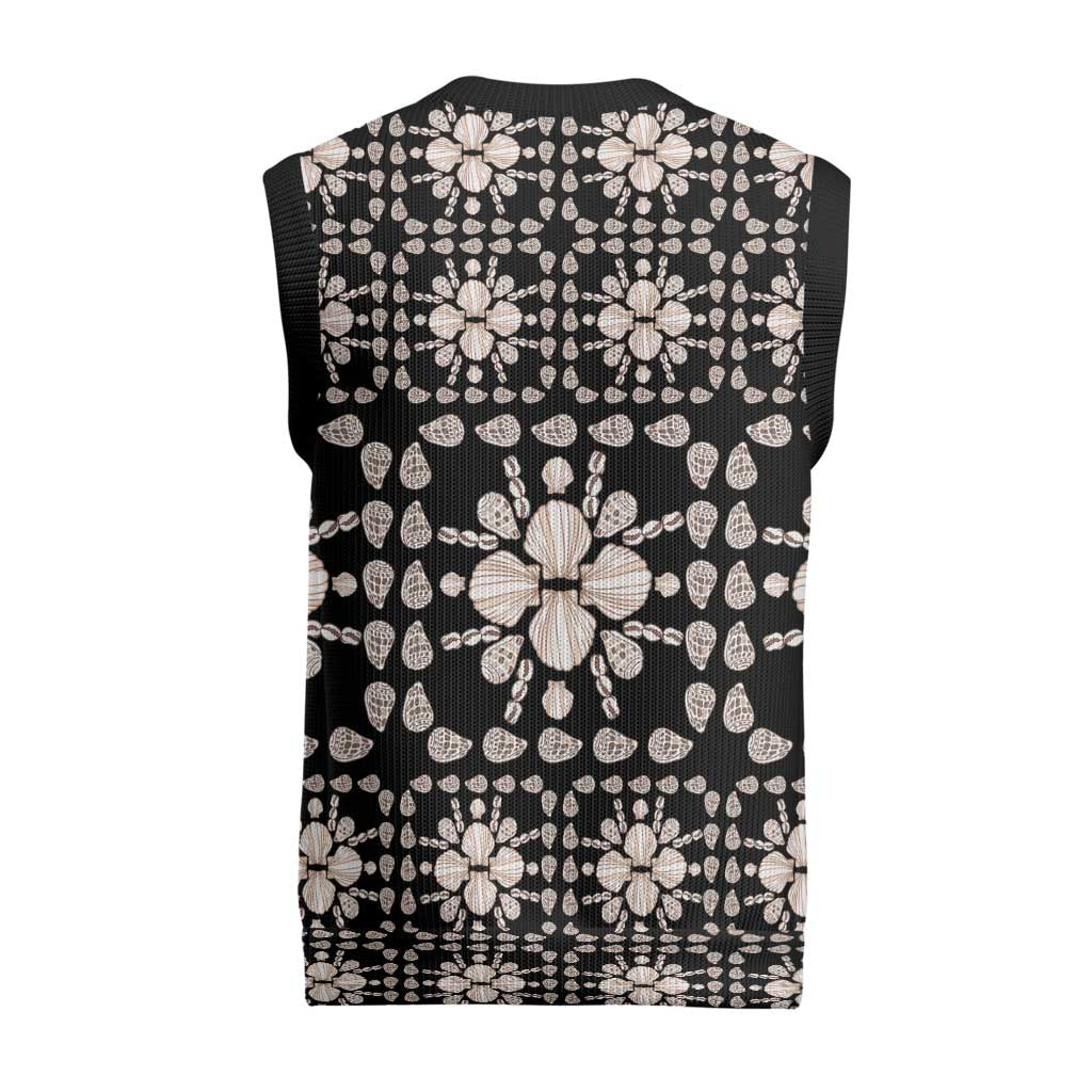 Aloha Hawaii Shell Quilt Christmas Knitted V-Neck Vest Seamless Style - Polynesian Pride