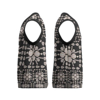 Aloha Hawaii Shell Quilt Christmas Knitted V-Neck Vest Seamless Style - Polynesian Pride