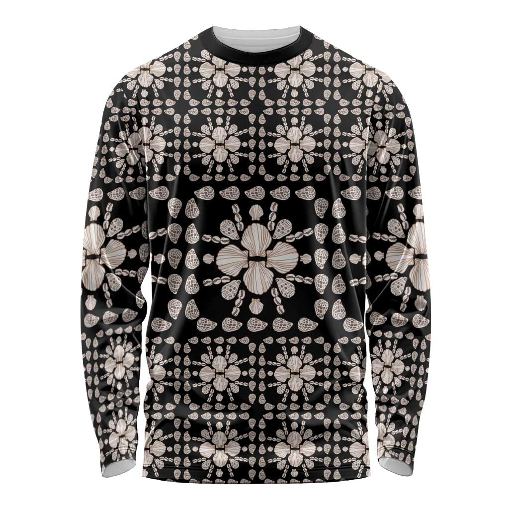 Aloha Hawaii Shell Quilt Long Sleeve Shirt Seamless Style - Polynesian Pride