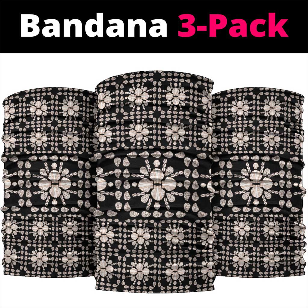 Aloha Hawaii Shell Quilt Neck Gaiter Seamless Style LT14 package One Size: 25*50cm Black - Polynesian Pride