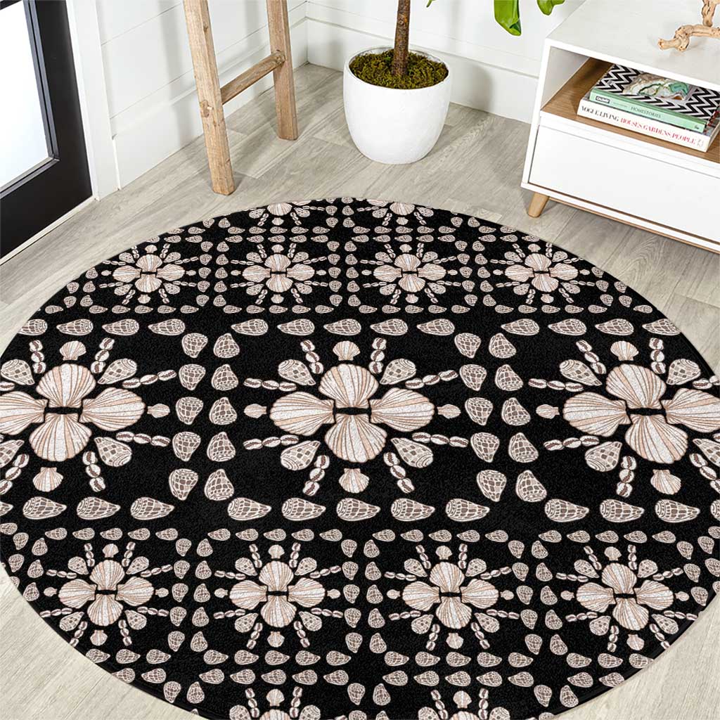 Aloha Hawaii Shell Quilt Round Carpet Seamless Style - Polynesian Pride