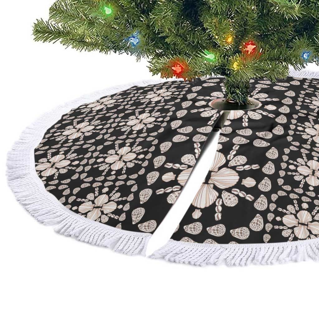 Aloha Hawaii Shell Quilt Tree Skirt Seamless Style - Polynesian Pride