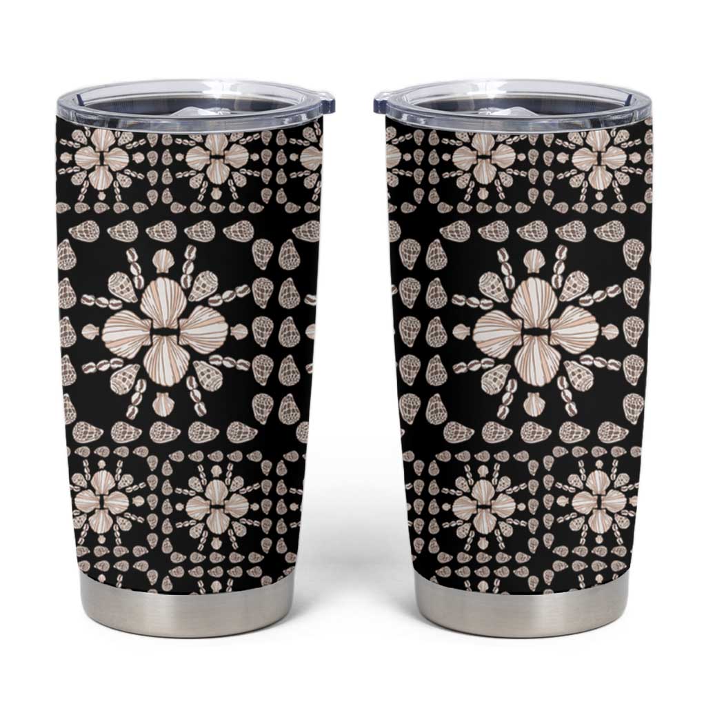 Aloha Hawaii Shell Quilt Tumbler Cup Seamless Style - Polynesian Pride