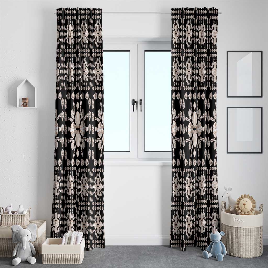 Aloha Hawaii Shell Quilt Window Curtain Seamless Style - Polynesian Pride