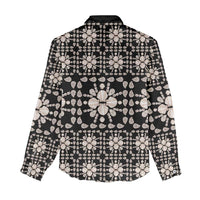 Aloha Hawaii Shell Quilt Women Casual Shirt Seamless Style LT14 - Polynesian Pride