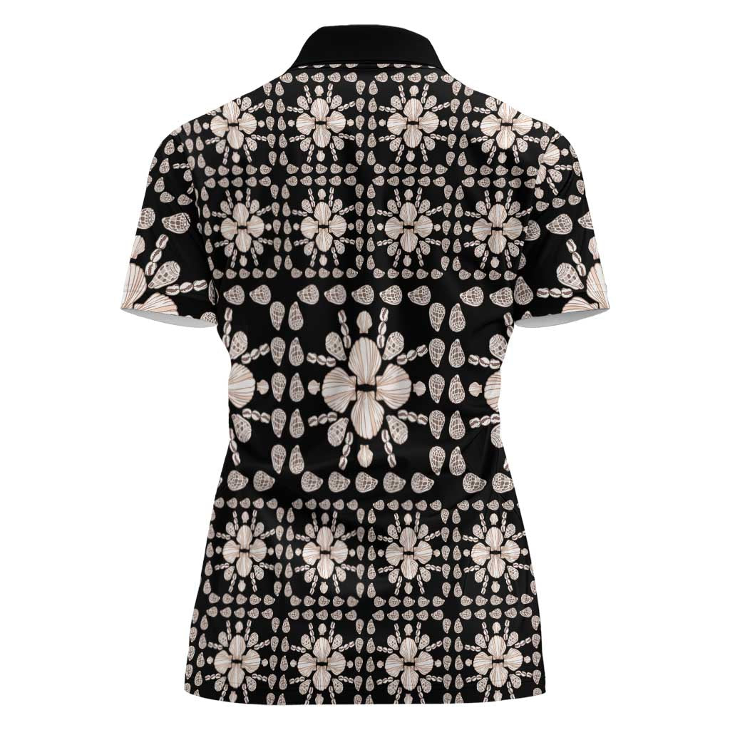 Aloha Hawaii Shell Quilt Women Polo Shirt Seamless Style LT14 - Polynesian Pride