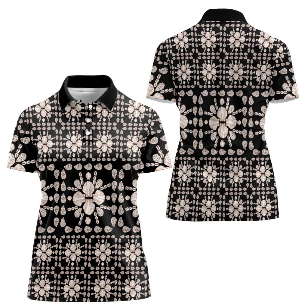 Aloha Hawaii Shell Quilt Women Polo Shirt Seamless Style LT14 - Polynesian Pride