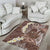Mocha Mousse Polynesian Tribal Frangipani Tropical Vibe Area Rug