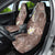 Mocha Mousse Polynesian Tribal Frangipani Tropical Vibe Car Seat Cover