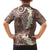 Mocha Mousse Polynesian Tribal Frangipani Tropical Vibe Family Matching Summer Maxi Dress and Hawaiian Shirt
