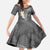 Gray Polynesian Tribal Frangipani Tropical Vibe Family Matching Summer Maxi Dress and Hawaiian Shirt