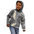 Gray Polynesian Tribal Frangipani Tropical Vibe Kid Hoodie