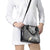 Gray Polynesian Tribal Frangipani Tropical Vibe Shoulder Handbag