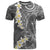 Gray Polynesian Tribal Frangipani Tropical Vibe T Shirt