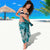 Cyan Polynesian Tribal Frangipani Tropical Vibe Sarong