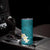 Cyan Polynesian Tribal Frangipani Tropical Vibe Skinny Tumbler