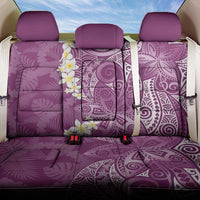 Pink Polynesian Tribal Frangipani Tropical Vibe Back Car Seat Cover