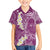 Pink Polynesian Tribal Frangipani Tropical Vibe Family Matching Summer Maxi Dress and Hawaiian Shirt