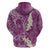 Pink Polynesian Tribal Frangipani Tropical Vibe Hoodie