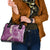 Pink Polynesian Tribal Frangipani Tropical Vibe Shoulder Handbag