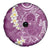 Pink Polynesian Tribal Frangipani Tropical Vibe Spare Tire Cover