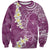 Pink Polynesian Tribal Frangipani Tropical Vibe Sweatshirt