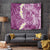 Pink Polynesian Tribal Frangipani Tropical Vibe Tapestry