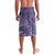 Violet Polynesian Tribal Frangipani Tropical Vibe Lavalava