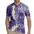 Violet Polynesian Tribal Frangipani Tropical Vibe Rugby Jersey