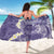 Violet Polynesian Tribal Frangipani Tropical Vibe Sarong