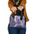 Violet Polynesian Tribal Frangipani Tropical Vibe Shoulder Handbag