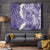Violet Polynesian Tribal Frangipani Tropical Vibe Tapestry